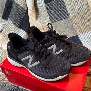 New Balance Fresh Foam Black Running Shoes - Youth size 4.5 wide